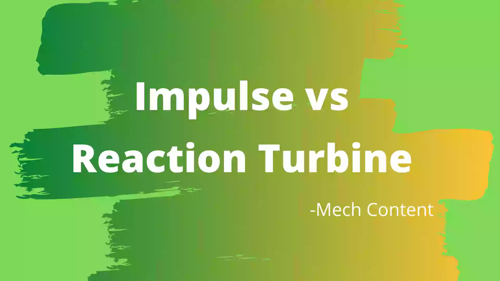 Difference between impulse and reaction turbine