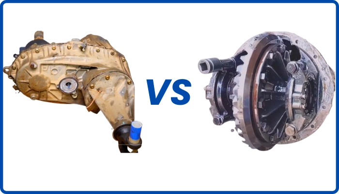 Transfer case vs Differential Difference