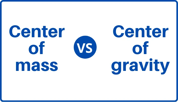 Center of mass vs Center of gravity - Difference