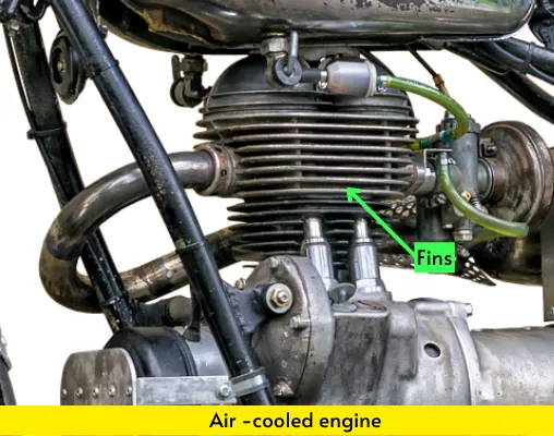 air cooling in two wheeler